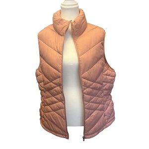 Dusty Rose Lightweight Quilted Puffer Vest